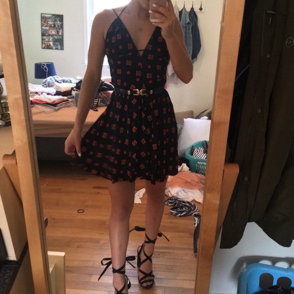 Clementine Plunging Stitched Mini Dress - Picture 5 of 5